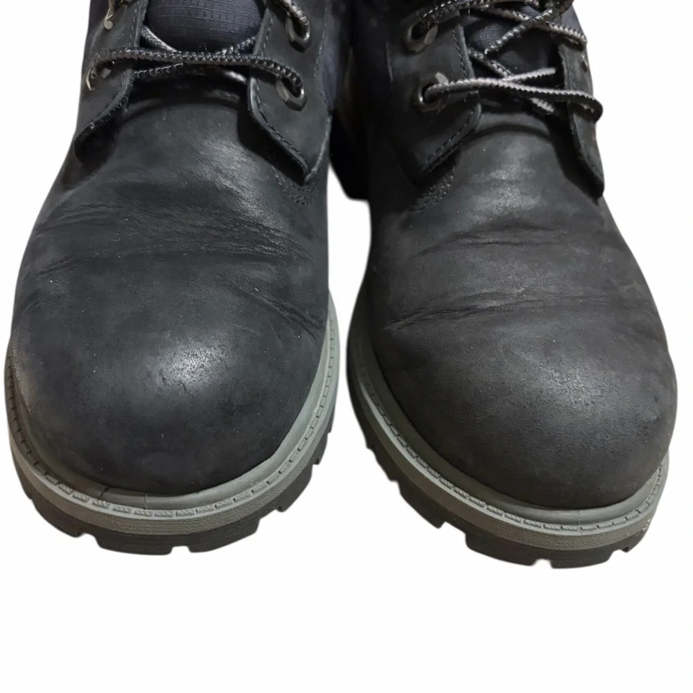 Timberland 650 Puffer Boots  Boys Size 3 Black Down Leather Rare Hiking‎ Outdoor
